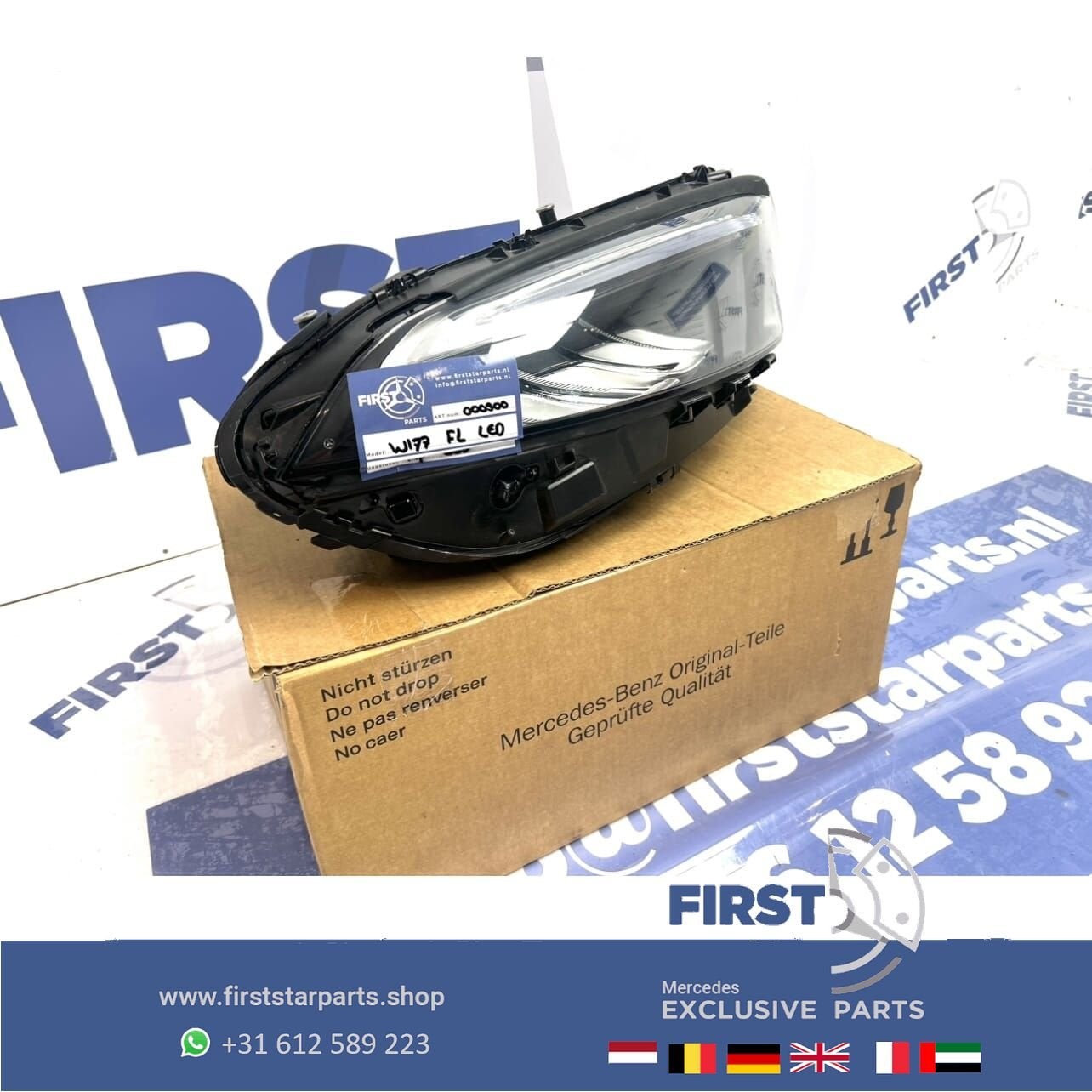 W177 V177 Mercedes A KLASSE FACELIFT KOPLAMP HALF LED RECHTS, Auto-onderdelen, Verlichting, Gebruikt, -, Ophalen of Verzenden