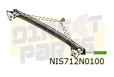 Nissan Townstar / Renault Kangoo achterbumperbalk Origineel!, Verzenden, -, Nieuw, Achter