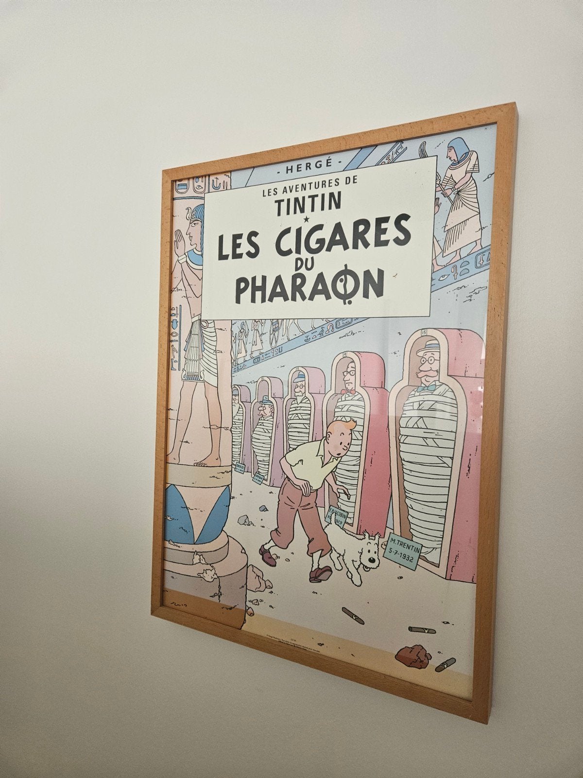 Cadre Tintin 70x50, Collections, Personnages de BD, Enlèvement, Tintin