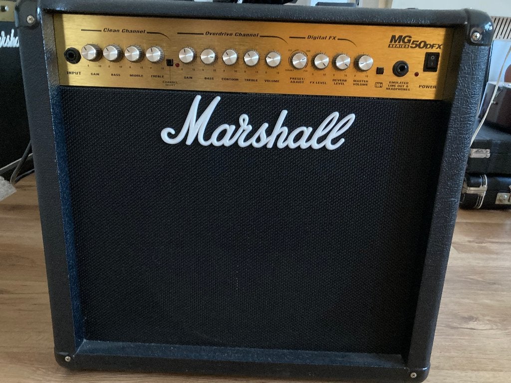 Marshall MG50DFX, Musique & Instruments, Amplis | Basse & Guitare, Enlèvement, Utilisé, Guitare, 50 à 100 watts