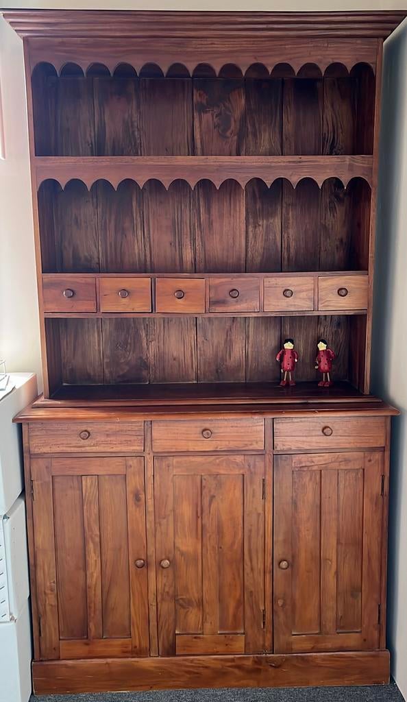 Massief houten landelijke buffetkast, 25 à 50 cm, Enlèvement, Utilisé, 200 cm ou plus