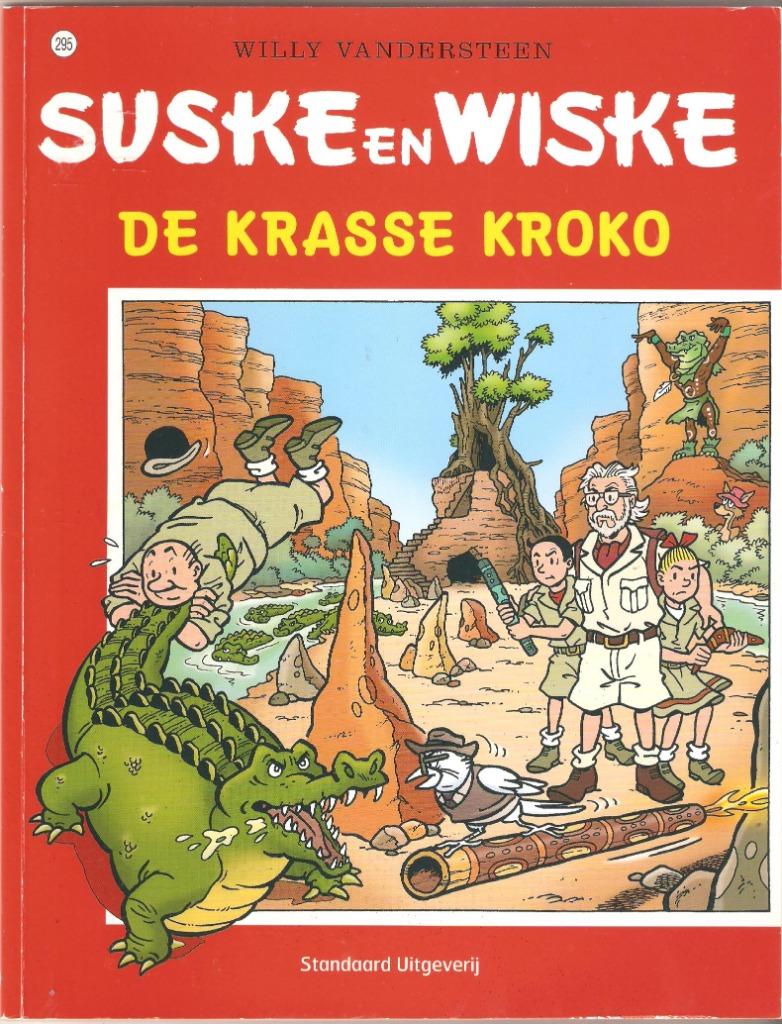 suske en wiske nr 295 ; de krasse kroko ; 1ste en enige druk, Willy Vandersteen, Eén stripboek, Ophalen of Verzenden, Zo goed als nieuw