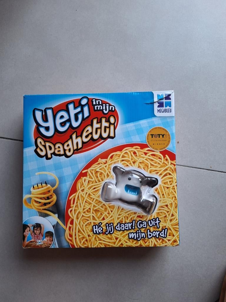 Yeti in mijn spaghetti  spel, Hobby en Vrije tijd, Drie of vier spelers, Ophalen of Verzenden, Gebruikt, Megablue