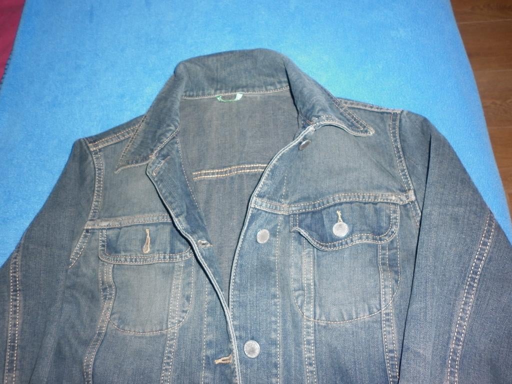 Jeansjas - jeansvest  Benetton  maat M, Kleding | Dames, Ophalen of Verzenden