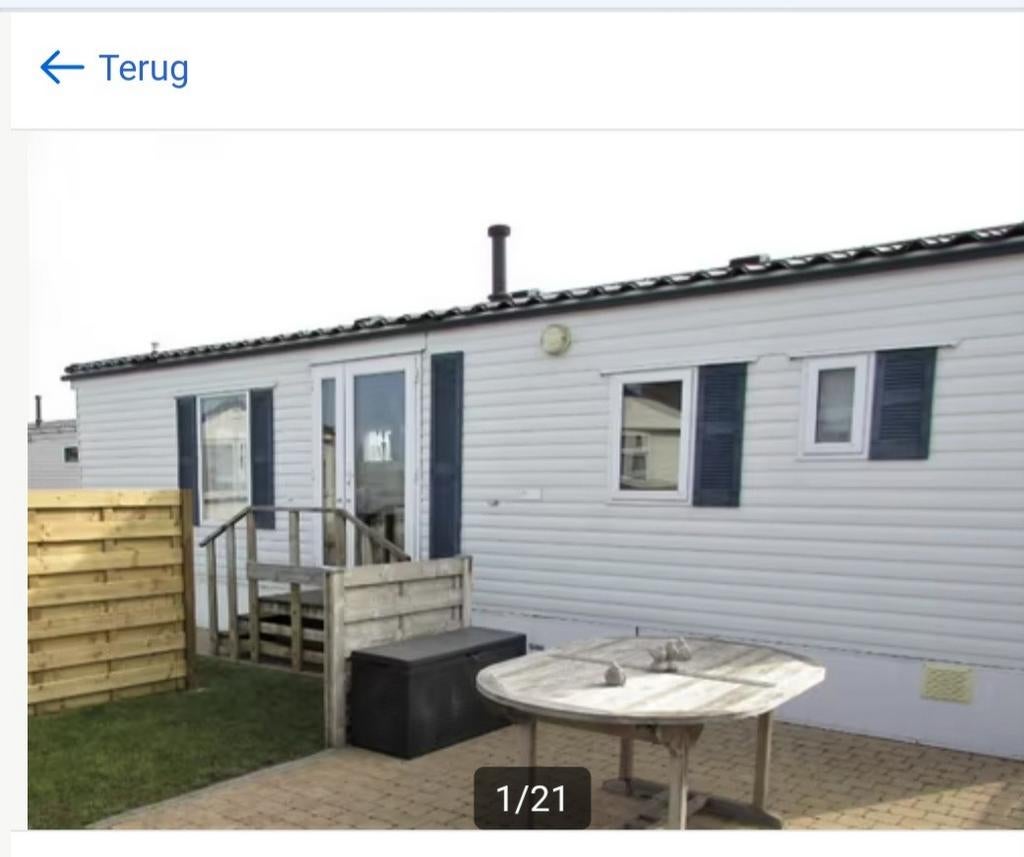 Maison mobile à vendre à Blankenberge, Caravanes & Camping, Jusqu'à 4