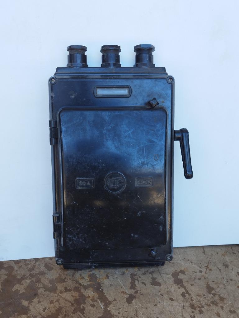 Oude elektrische kast - zekeringskast - contractor starter, Antiek en Kunst, Ophalen of Verzenden