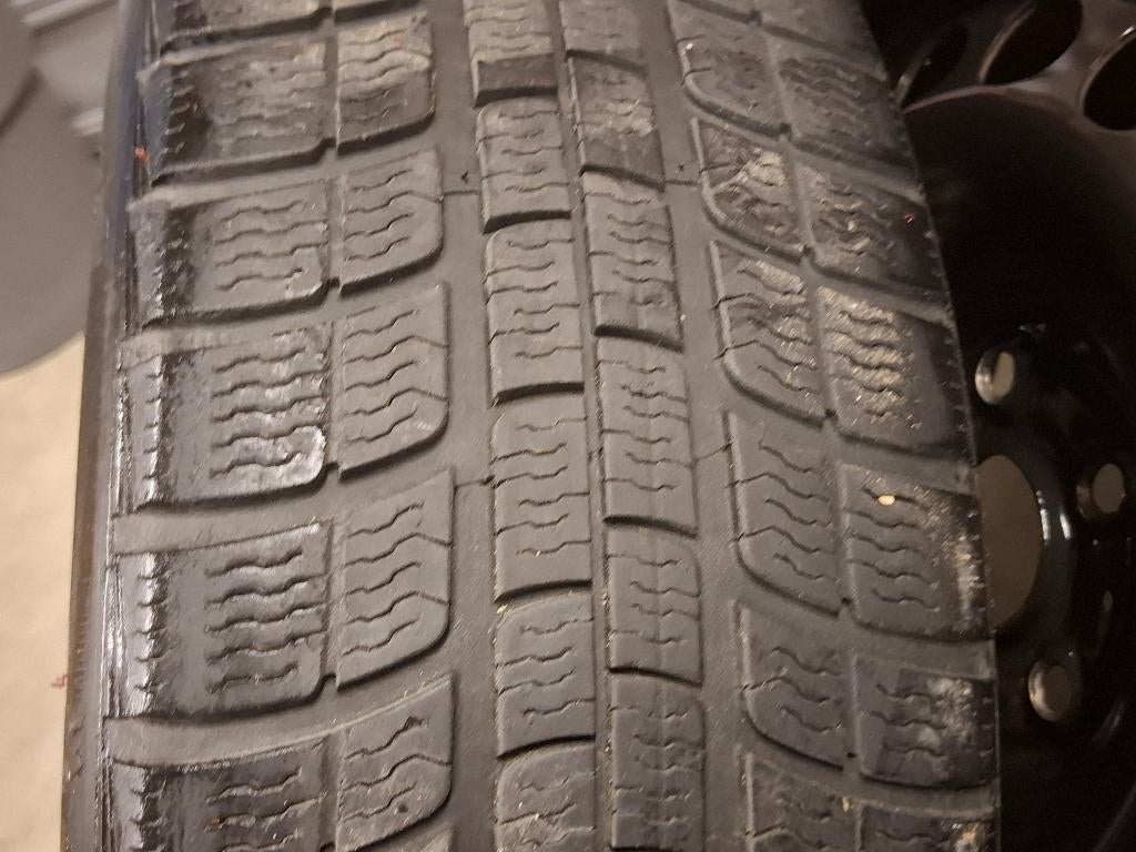 winterbanden en velgen 16", Auto-onderdelen, Banden en Velgen, Velg(en), Winterbanden, 16 inch, 205 mm, Personenwagen, Gebruikt