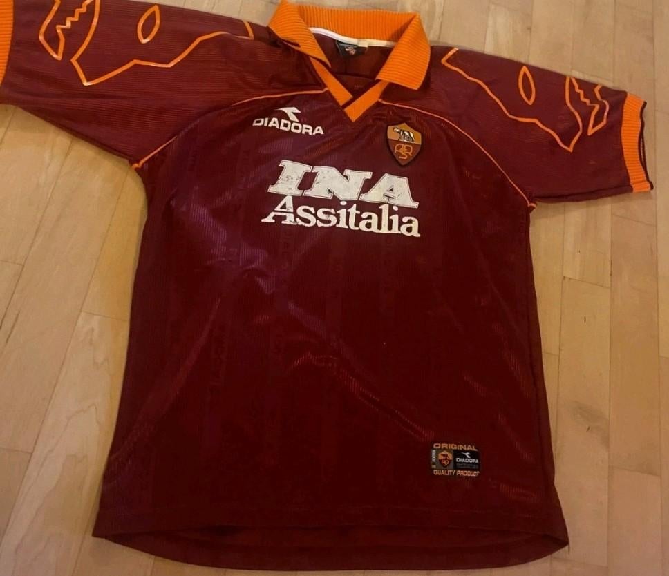 AS Roma Totti Thuisshirt Champions League Origineel 1999, Envoi
