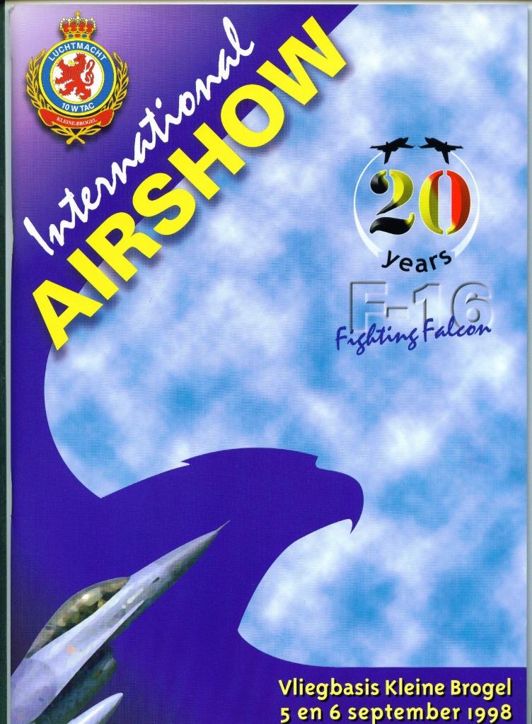 Kleine Brogel Airshow brochure 1998, Ophalen of Verzenden, Luchtmacht, Boek of Tijdschrift