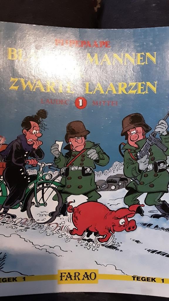 Pijpepaape, blauwe mannen en zwarte laarzen, Ophalen of Verzenden