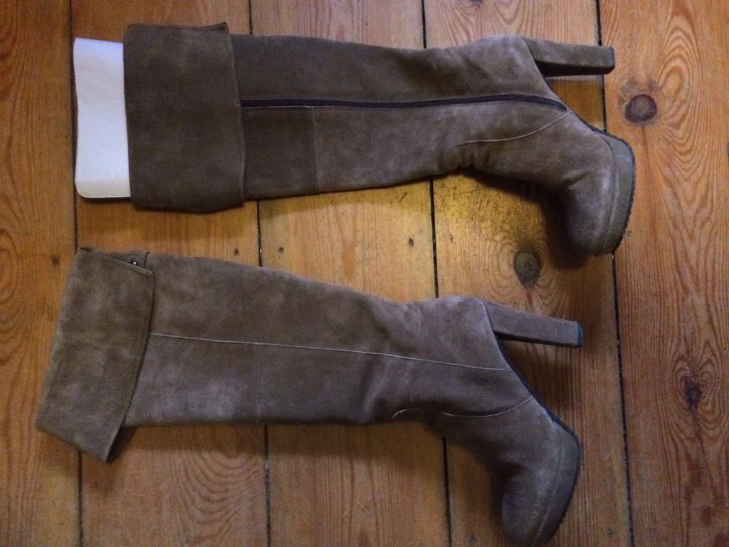 Bottes en daim Agnès B, Vêtements | Femmes, Enlèvement ou Envoi, Beige, Comme neuf, Agnès B