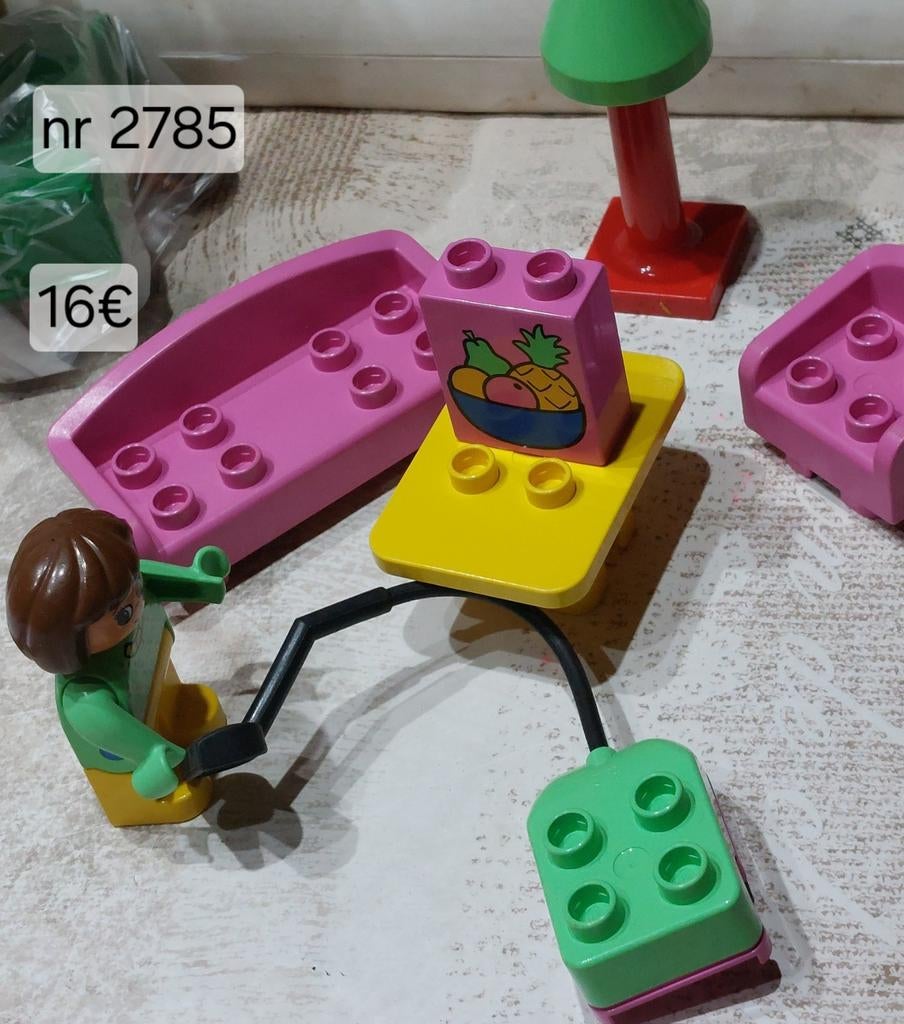 Lego duplo Woonkamer set nr 2785 (vintage), Ophalen of Verzenden, Zo goed als nieuw, Duplo