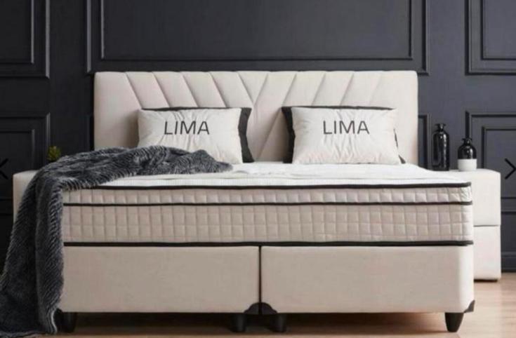 Lit boxspring avec matelas confort 160x200, Enlèvement ou Envoi, Comme neuf