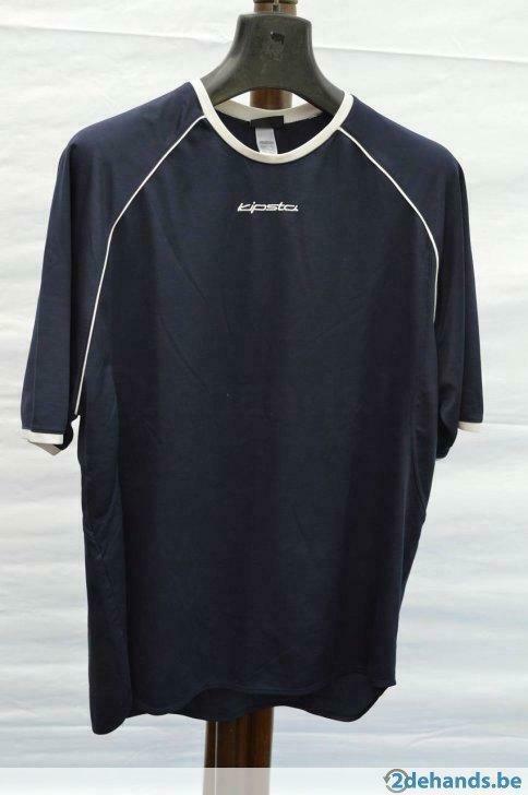 Kipsta t-shirt blauw wit XXl, Ophalen of Verzenden, Gedragen, Overige maten, Overige kleuren