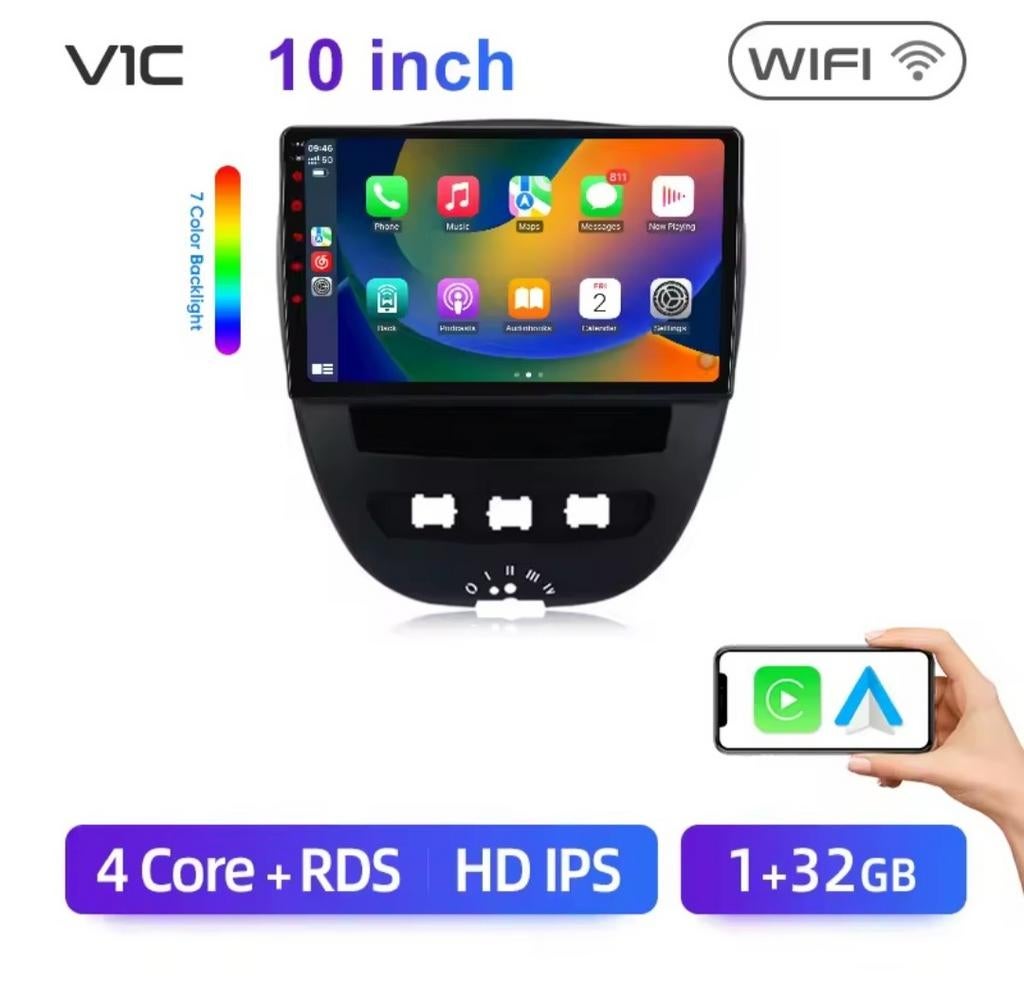 CarPlay autoradio Peugeot 107/Toyota Aygo / Citroen C1, Autos : Divers, Autoradios, Neuf, Envoi