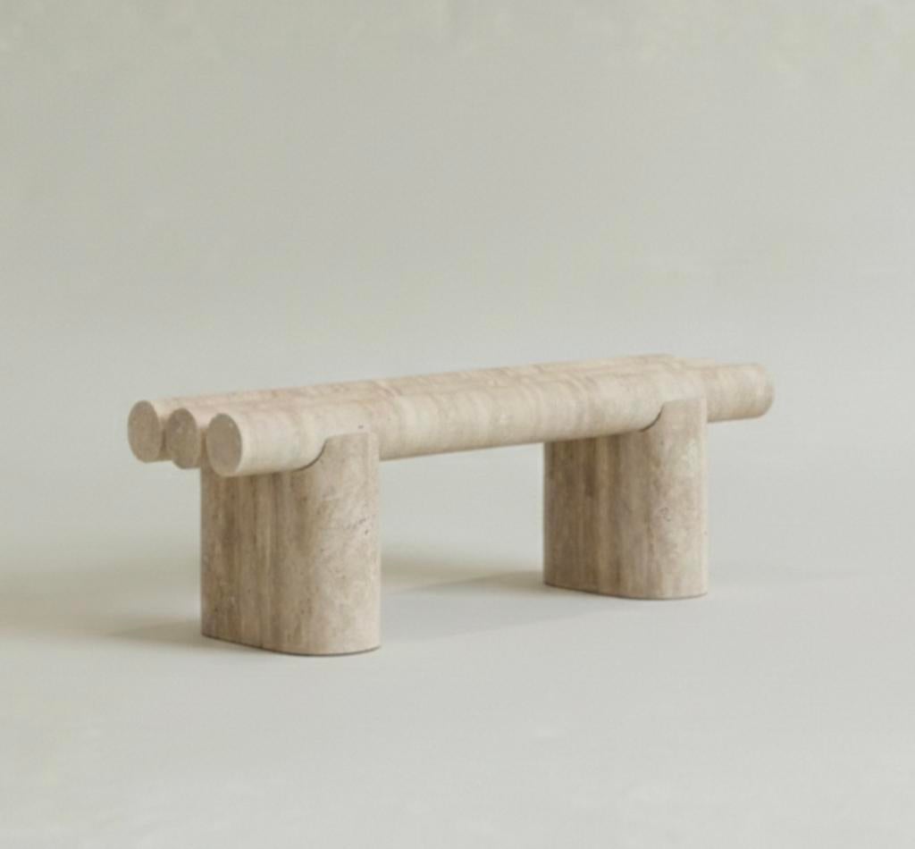 Geweldige travertin bench., Ophalen of Verzenden, Nieuw