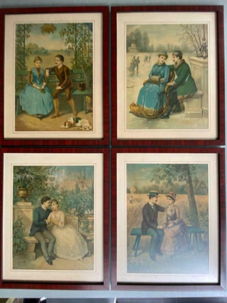 4 cadres avec photo Four Seasons, Antiquités & Art, Enlèvement