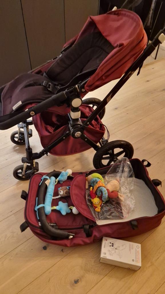 Bugaboo kinderwagen volledige set incl. Meerijdplankje, Gebruikt, Luchtbanden, Bugaboo, Ophalen