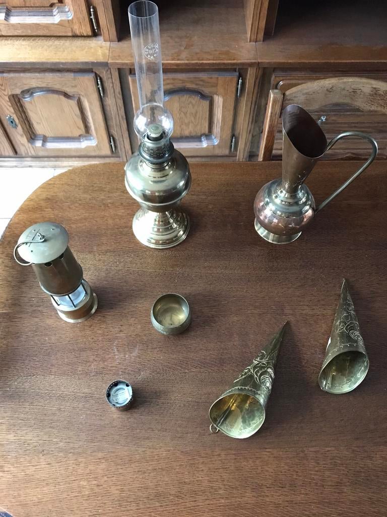 Objets de décoration en cuivres