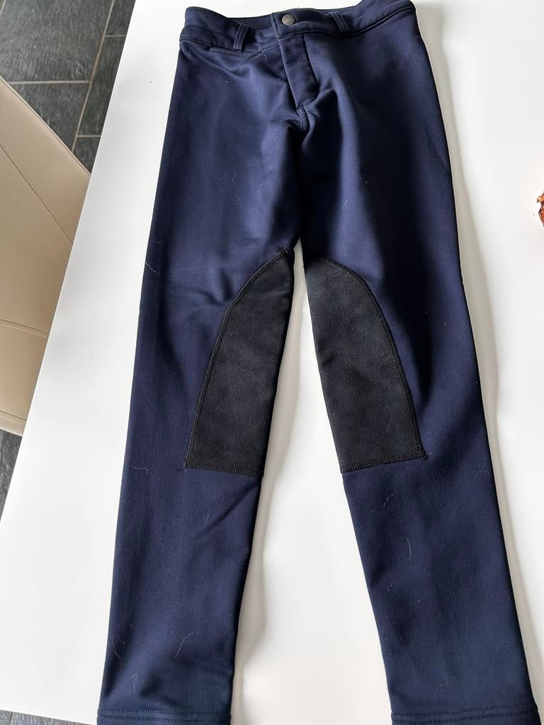 Pantalon equitation taile 10 ans, bleu foncé, Ophalen of Verzenden, Zo goed als nieuw, Blauw