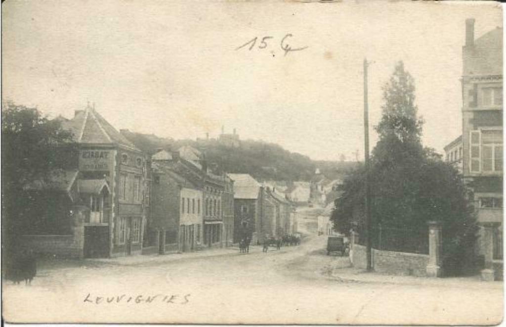 Carte Postale Louvignies - (Cachet Chocolat des chartreux), Ophalen of Verzenden, Voor 1920, Gelopen, Henegouwen