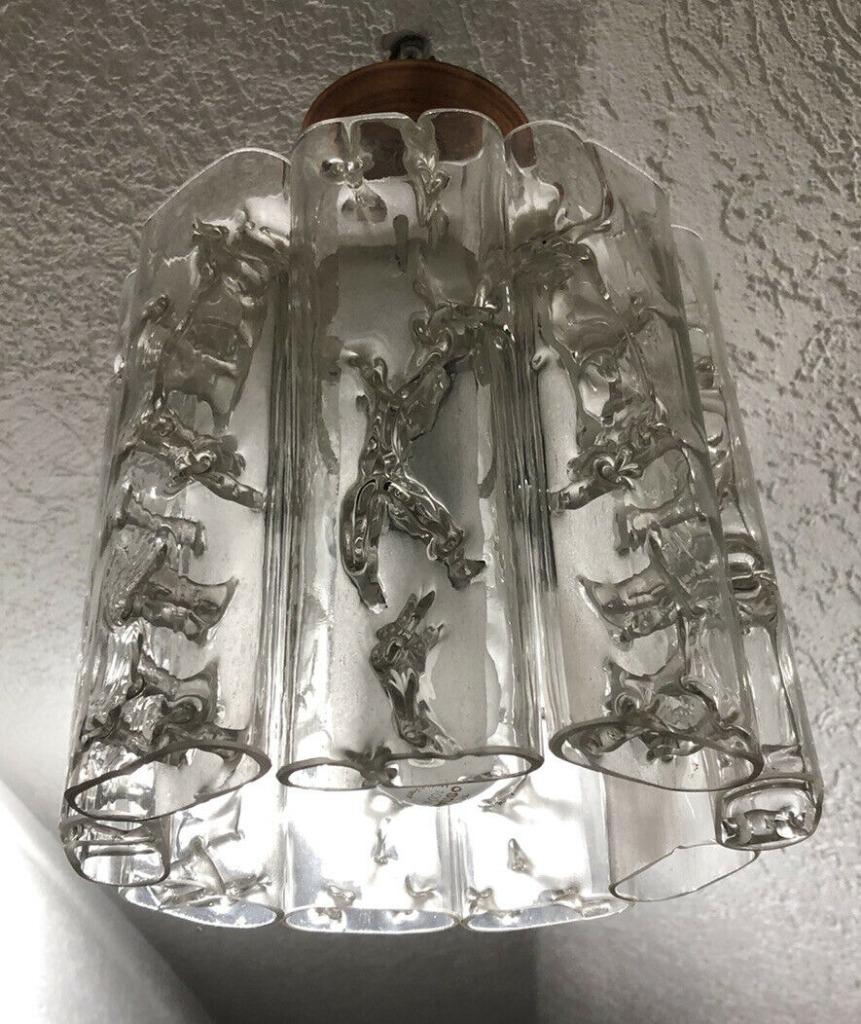 vintage Doria hanglamp luster 70er jaren designer, Ophalen of Verzenden, Huis en Inrichting