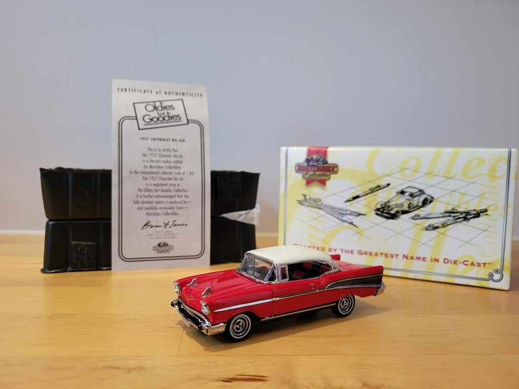 Dinky Matchbox 1957 Chevrolet Bel Air DYG02-M, Ophalen of Verzenden, Zo goed als nieuw, Auto, Matchbox