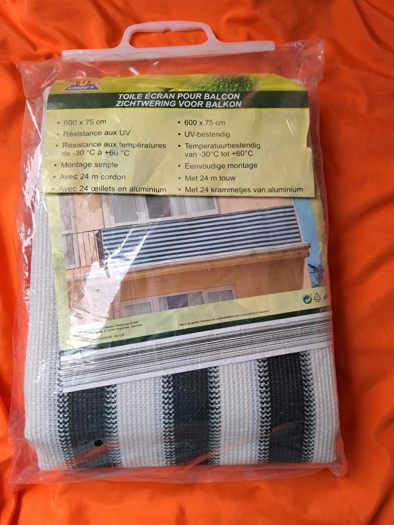 toile écran pour balcon, Bricolage & Construction, Enlèvement, Neuf