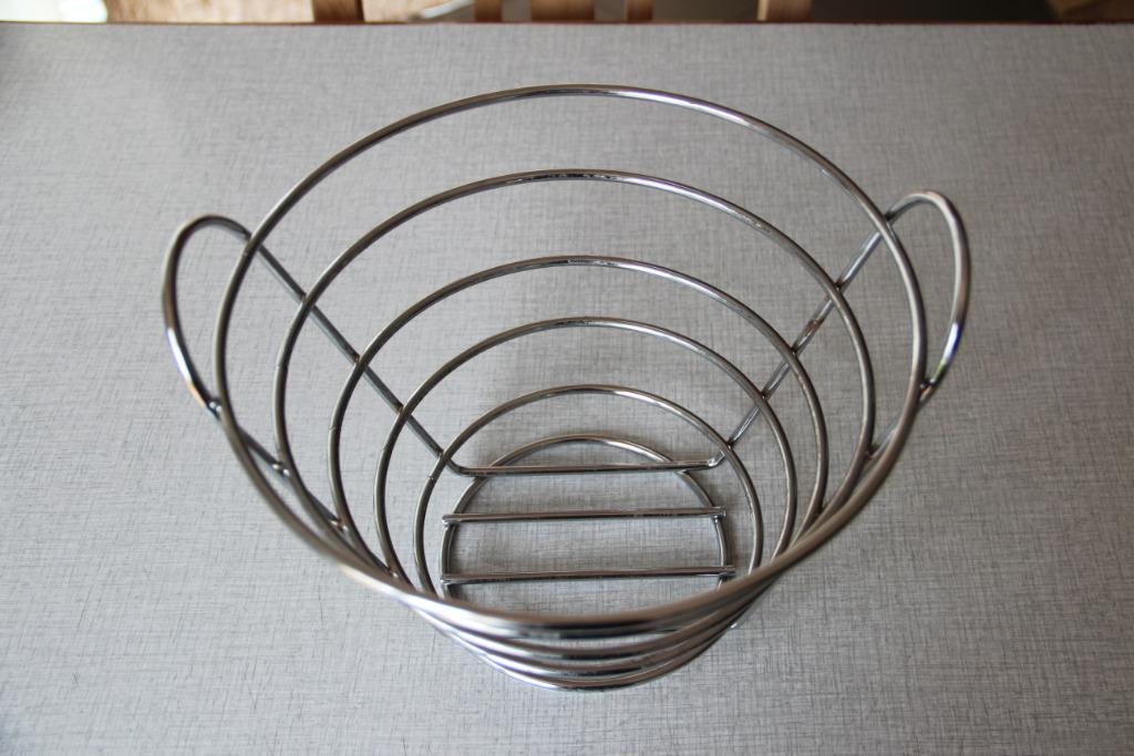 Corbeille | Panier à fruits chromé·e 21 cm, Overige materialen, Gebruikt, Mand, Ophalen of Verzenden
