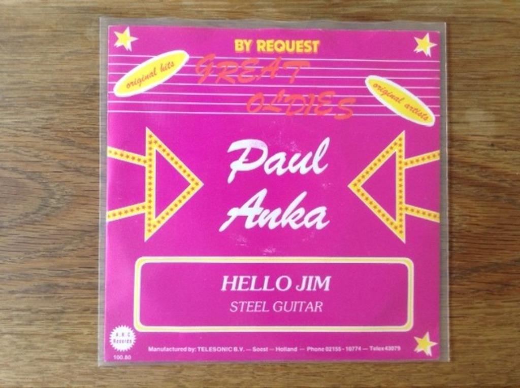 single paul anka, Enlèvement ou Envoi, 7 pouces, Pop, Single