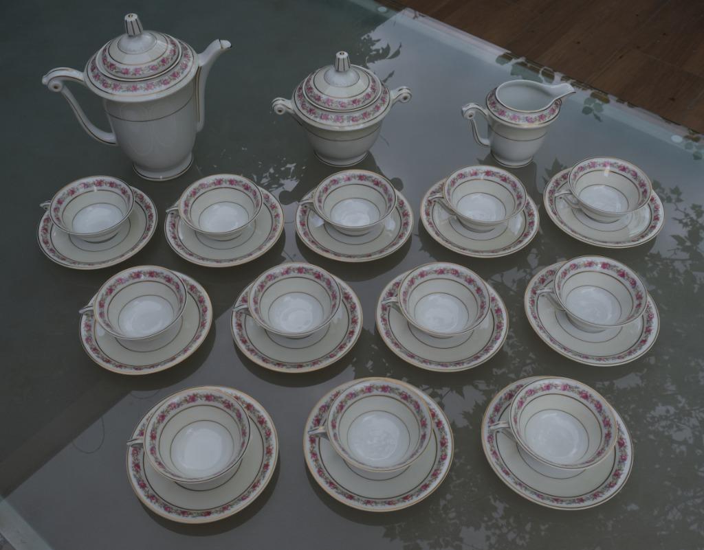 Service à café en porcelaine de Limoges, Antiquités & Art, Antiquités | Porcelaine, Enlèvement