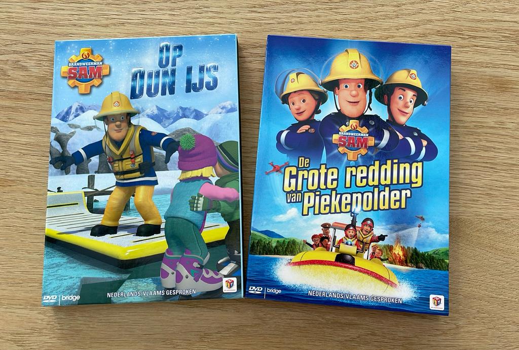 2 DVD’s van Brandweerman Sam, Cd's en Dvd's, Alle leeftijden, Ophalen of Verzenden, Zo goed als nieuw, Tekenfilm