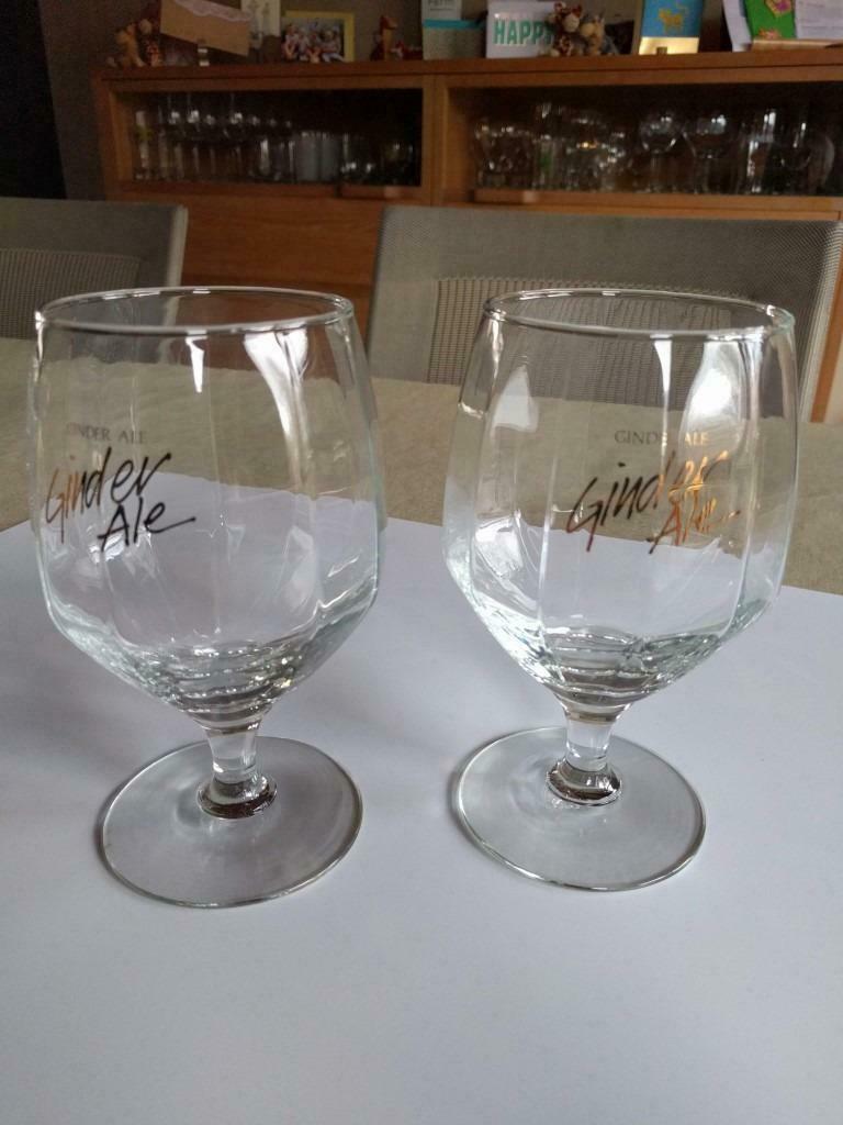 Glas Ginder Ale (2 stuks), Ophalen of Verzenden, Zo goed als nieuw, Glas of Glazen, Overige merken