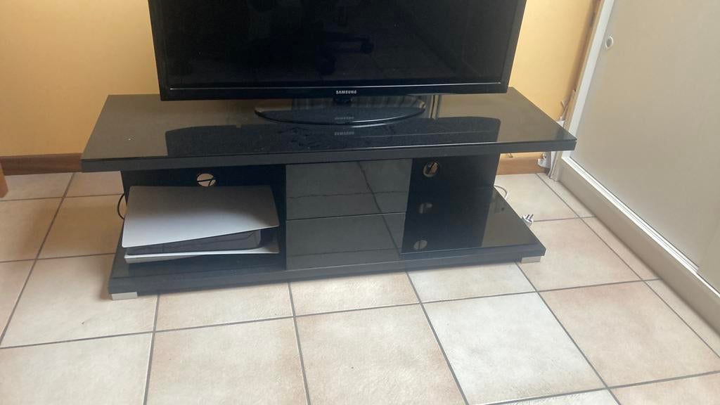 Meuble tv, Enlèvement, Utilisé, Verre