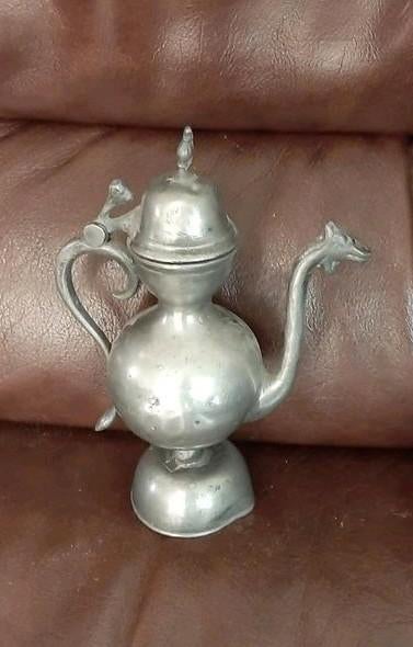 Théière ancienne en étain, Antiquités & Art, Enlèvement ou Envoi