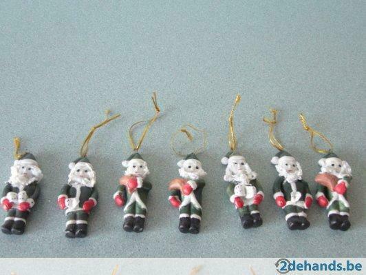 Diverse kerstmannetje - kerstboom, Ophalen, Gebruikt