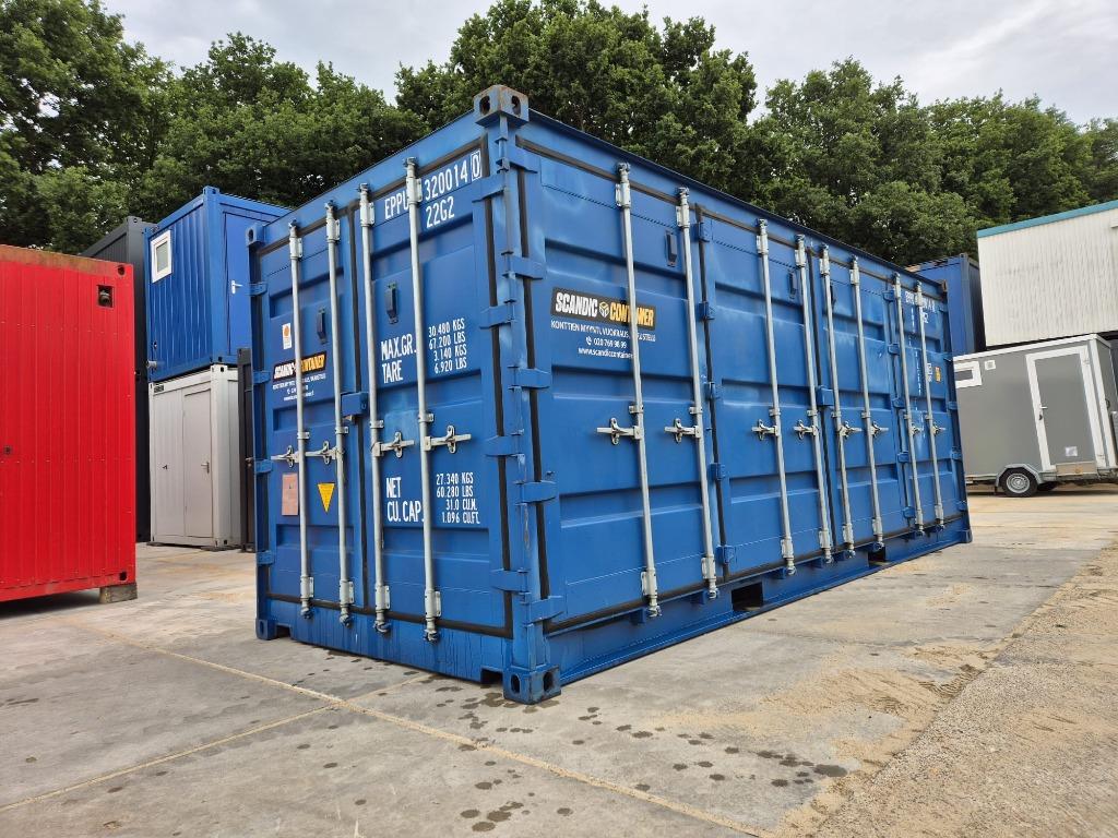 20ft openside opslagcontainer / container met zijdeuren, Ophalen of Verzenden, Gebruikt, Meubel