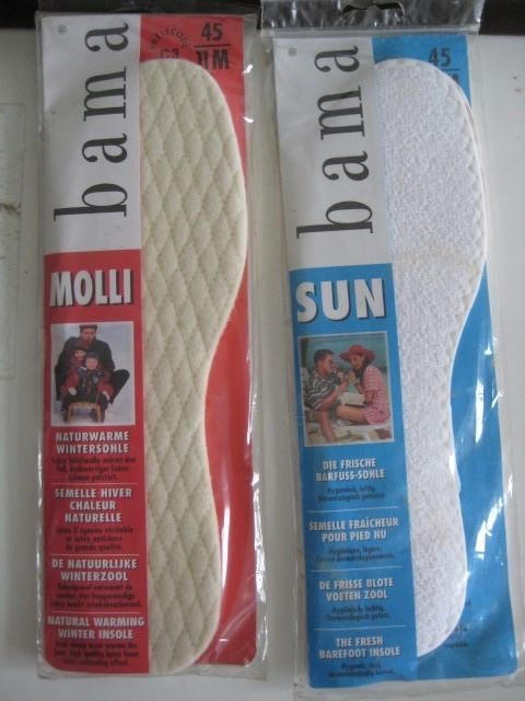 BAMA inlegzolen MOLLI+SUN 9 stuks samen voor 40 euro, Tuin en Terras, Ophalen of Verzenden, Nieuw, Laarzen, BAMA