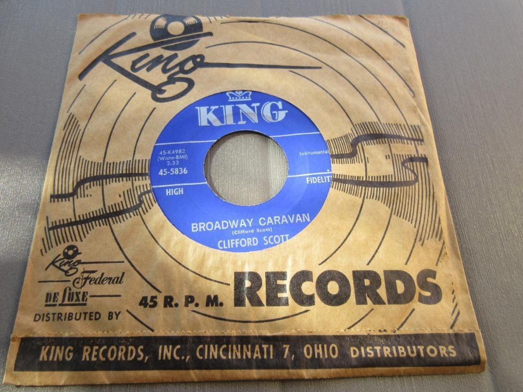 Clifford Scott ‎– Broadway Caravan / Tossed Salad     Mint-, 7 inch, Single, Ophalen of Verzenden, Zo goed als nieuw