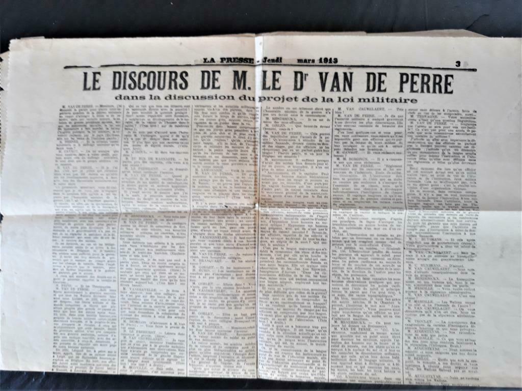 la presse 1913 - loi militaire, Enlèvement