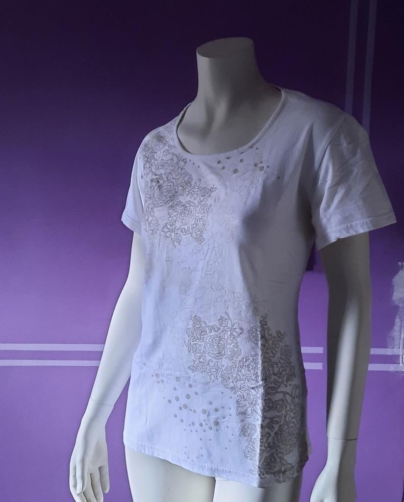 Biaggini tshirt "XL", Kleding | Dames, Biaggini, Wit, Zo goed als nieuw, Shirt of Top