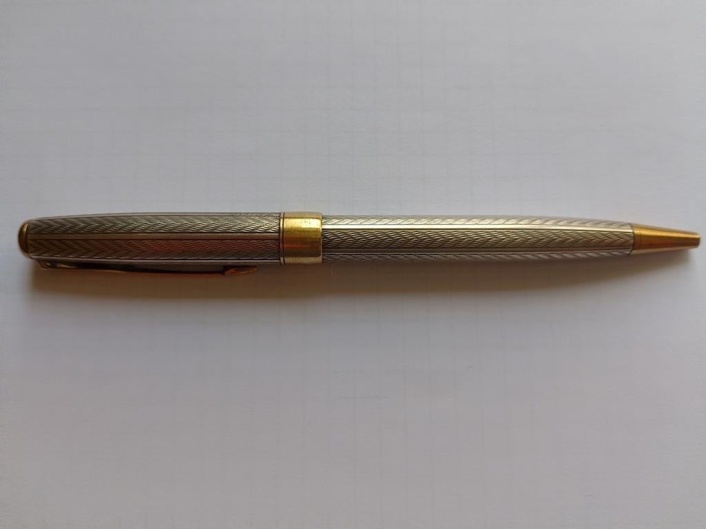 Stylo bille Parker Sonnet en argent massif, Ophalen of Verzenden, Gebruikt, Vulpen, Parker