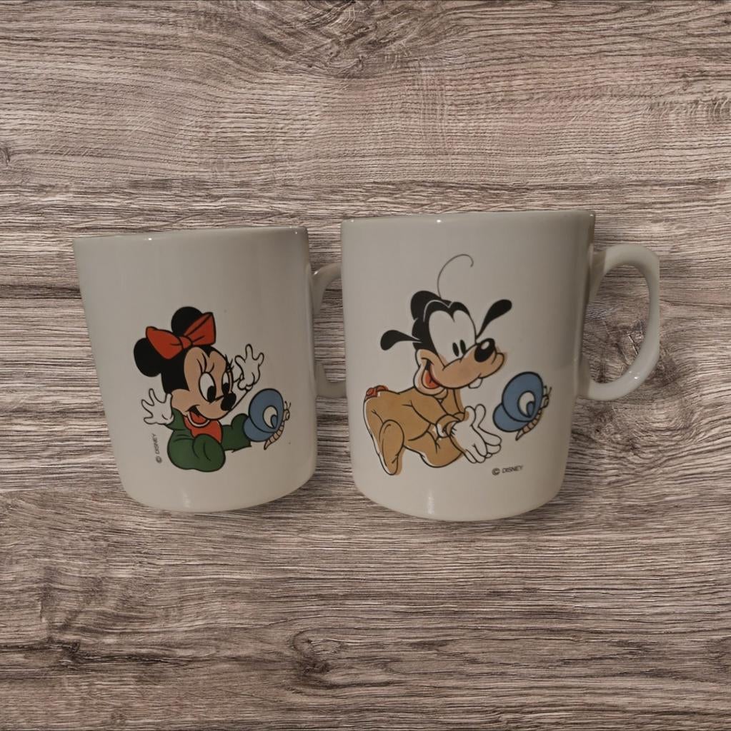2 mokken van Disney Miney mouse en goofy, Verzamelen, Ophalen of Verzenden, Zo goed als nieuw