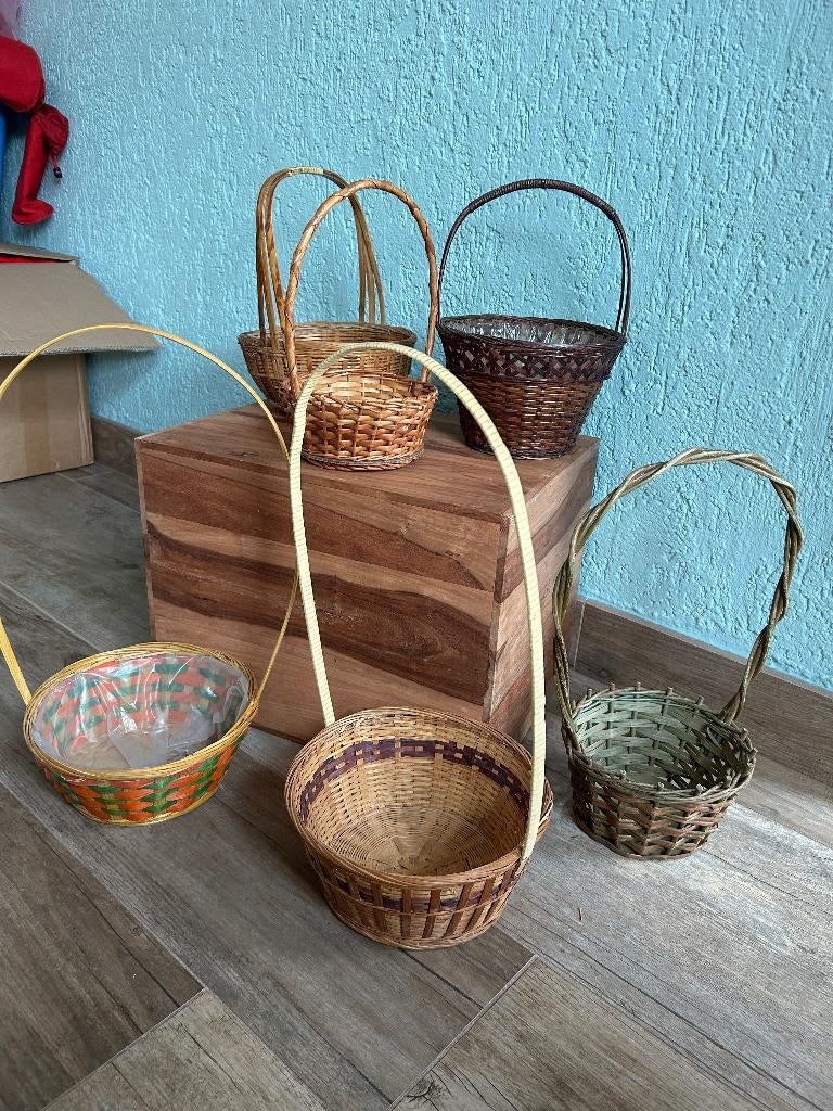 3 paniers en osier, Enlèvement, Comme neuf