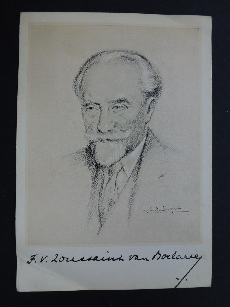 Ferdinand Toussaint Van Boelaere (  1875 - + 1947 ), Verzamelen, Ophalen of Verzenden, Ongelopen, Sterren en Beroemdheden