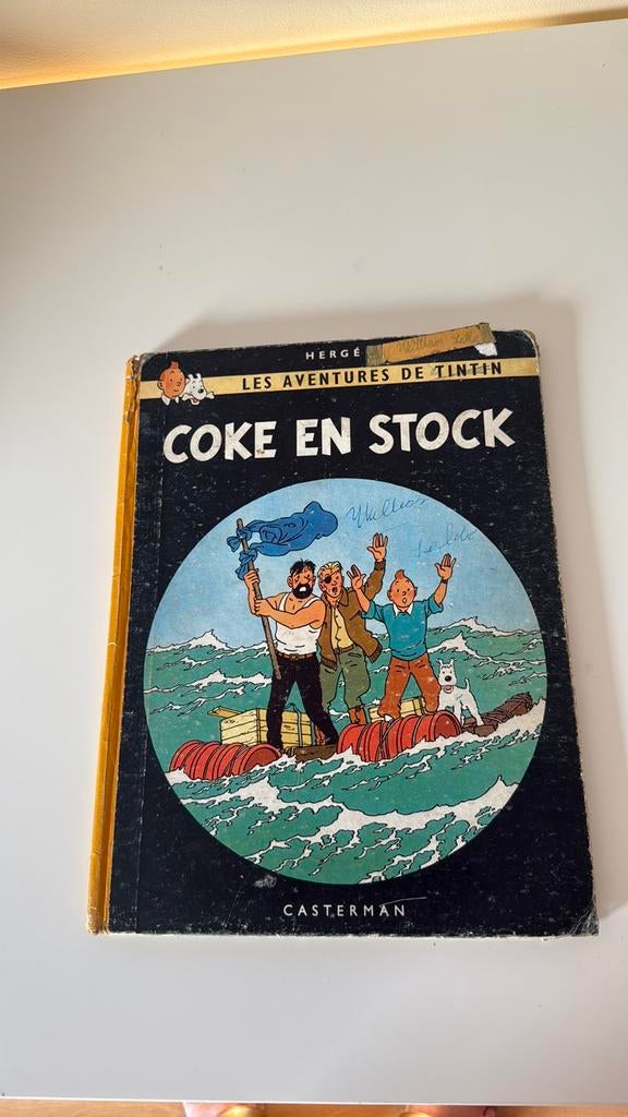 Tintin Coke en stock, Une BD, Enlèvement ou Envoi, Utilisé, Herge