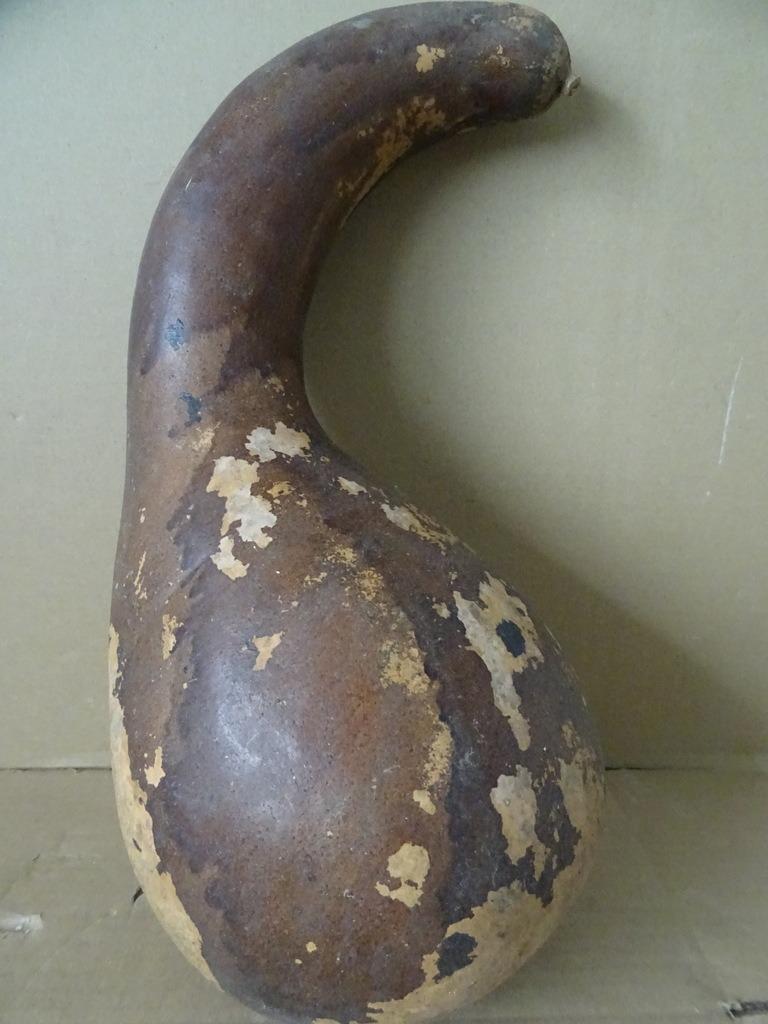Africain gourd shaker instrument de musique 38cm vintage1960, Enlèvement ou Envoi, Utilisé, Autres types