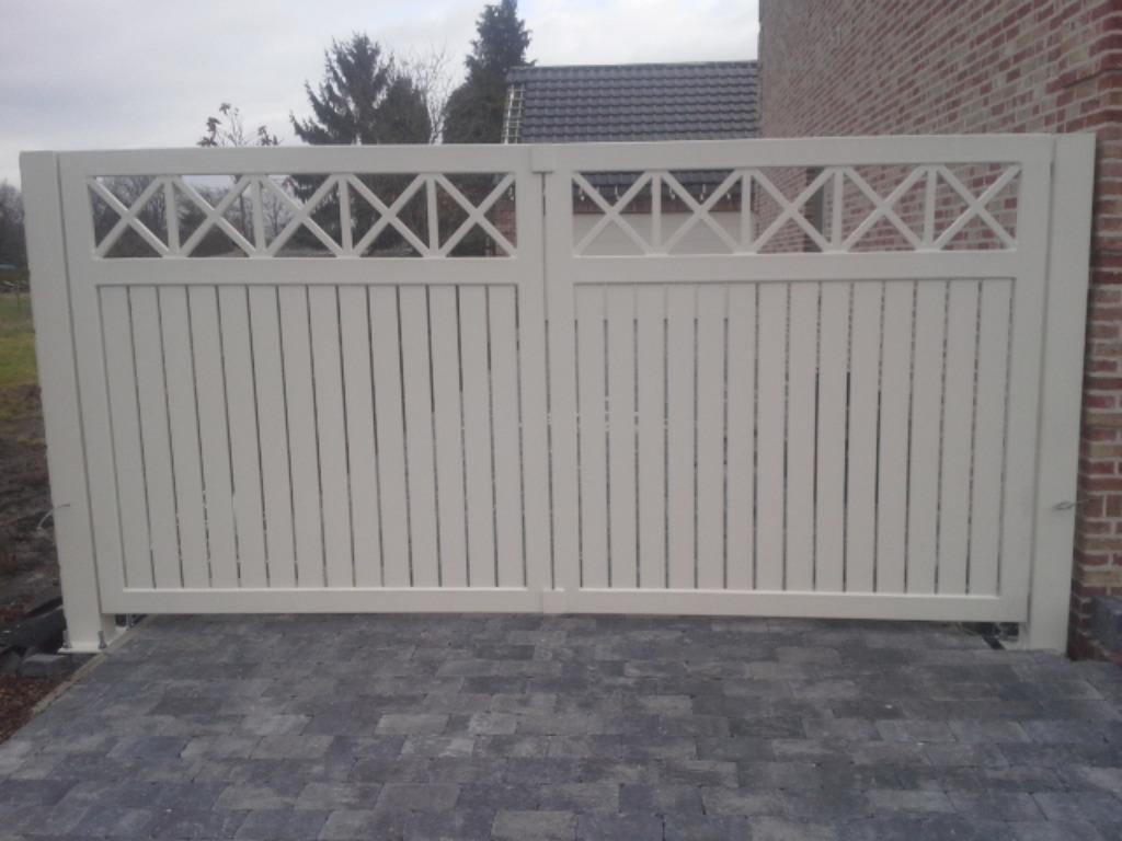 poort OP MAAT GEMAAKT, Jardin & Terrasse, Portes de jardin, Neuf, Portail battant, Acier, Enlèvement ou Envoi