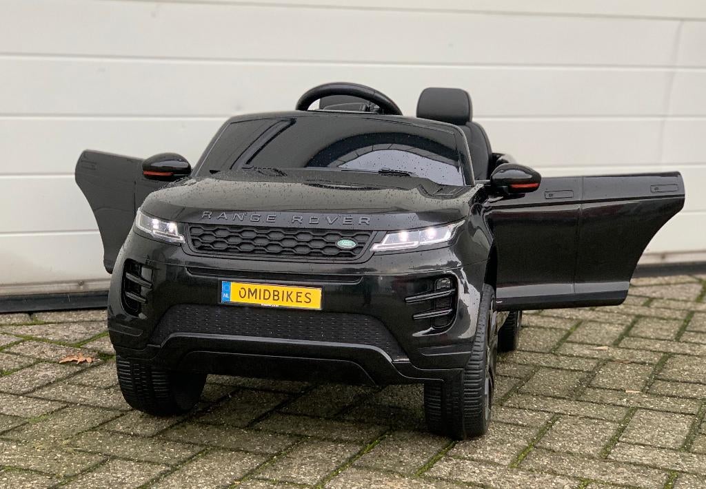 Range Rover Evoque 12v zwart bluetooth /Rc / Leder zitje/ EV, Ophalen of Verzenden, Nieuw