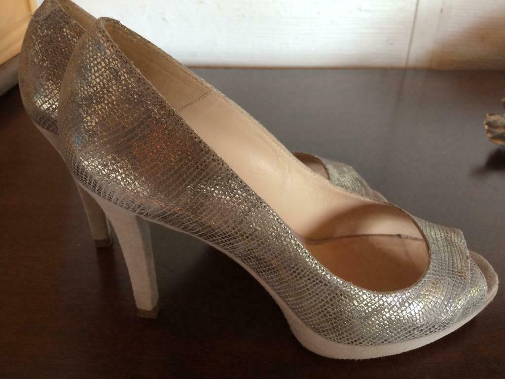 UNISA: pump in python-stijl leer (point37), Pumps, Beige, Ophalen of Verzenden, Zo goed als nieuw